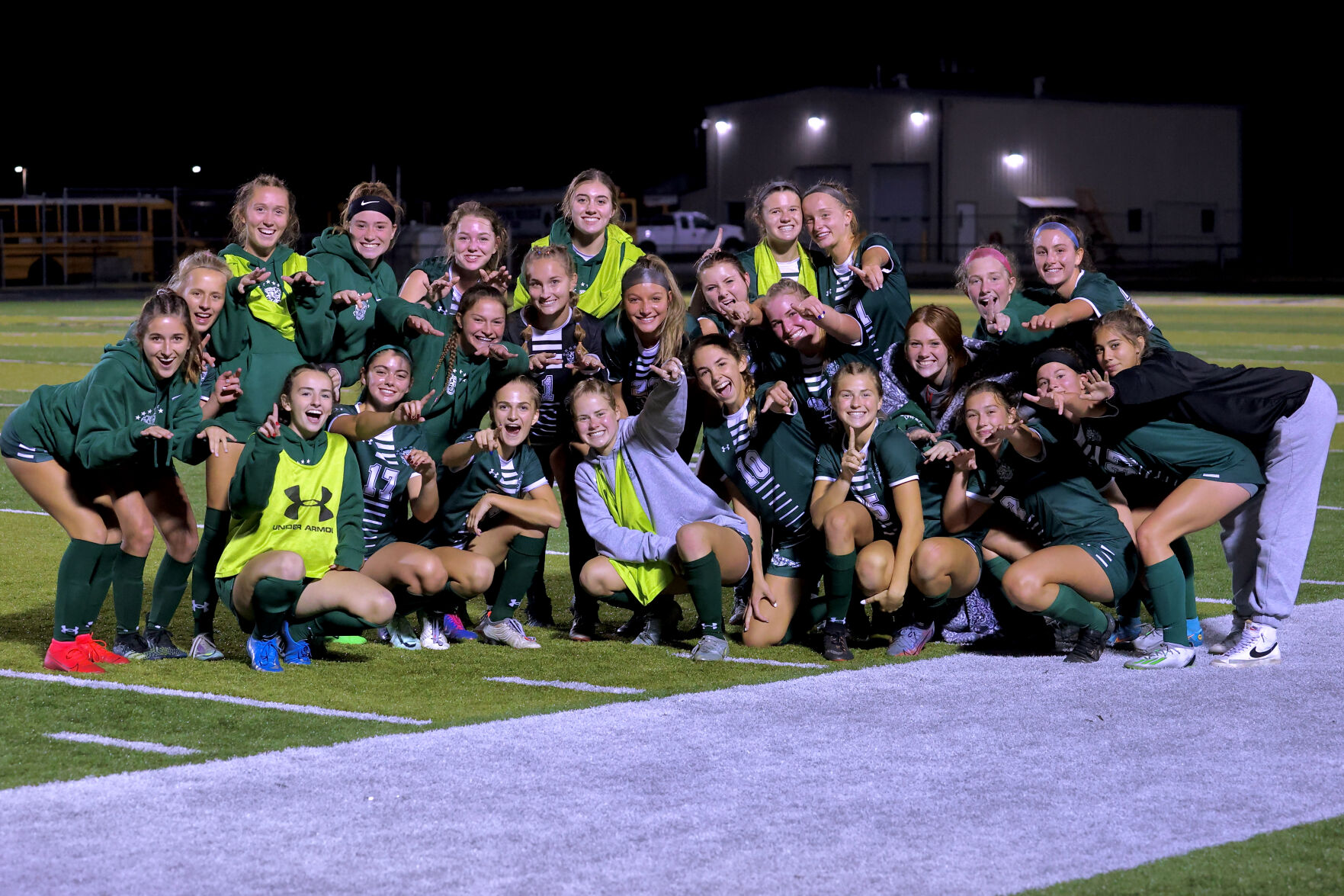South Oldham girls soccer after win over Woodford County
